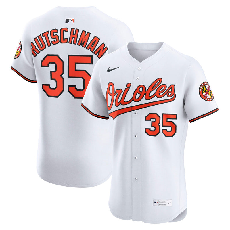Baltimore Orioles Adley Rutschman Nike White Home Elite Jersey