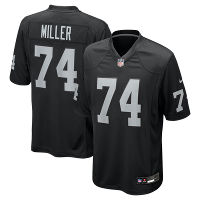 Las Vegas Raiders Kolton Miller Nike Black Game Jersey