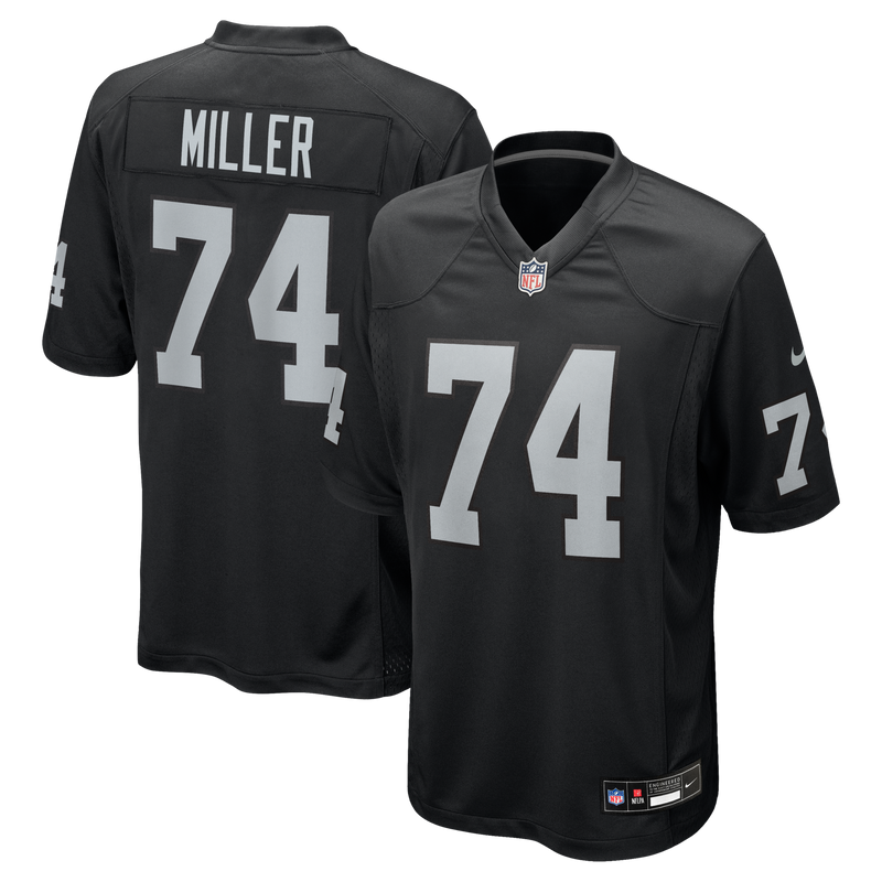 Las Vegas Raiders Kolton Miller Nike Black Game Jersey