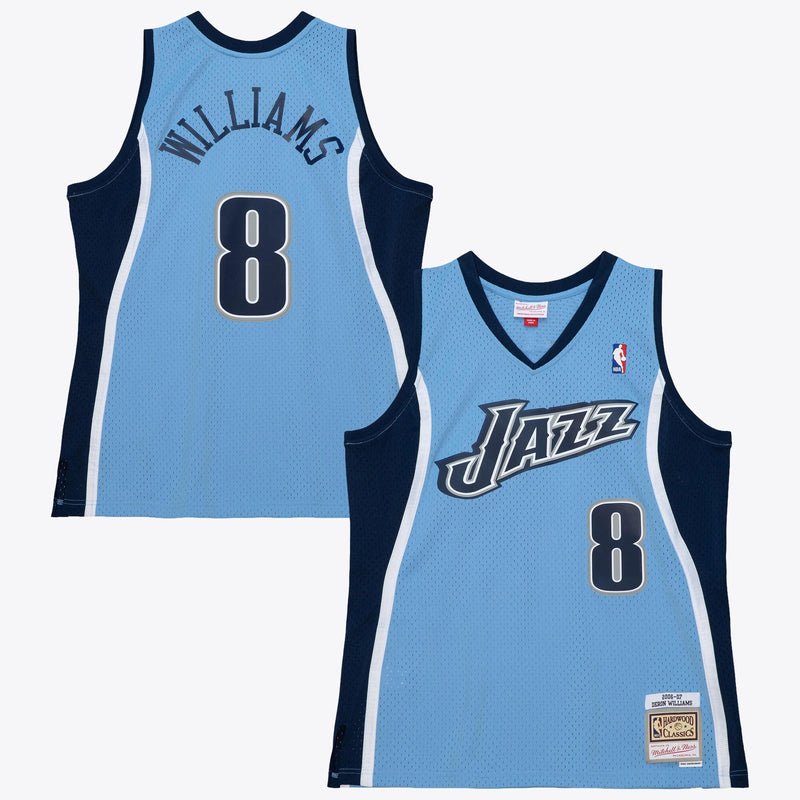 Utah Jazz Mitchell & Ness Deron Williams 2006 Alternate Authentic Jersey - Columbia Blue