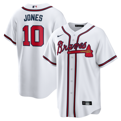 Atlanta Braves Chipper Jones Nike White Home Retired Player Replica Jersey