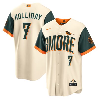 Baltimore Orioles Jackson Holliday Nike Cream 2026 City Connect Stadium Jersey