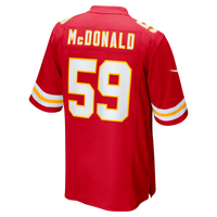 Kansas City Chiefs Cooper McDonald Nike Red Team Game Jersey