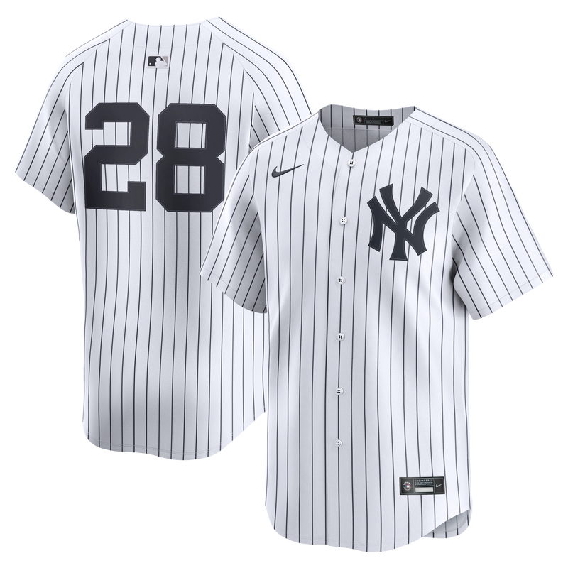 New York Yankees Austin Wells Nike White Home Limited Player Jersey