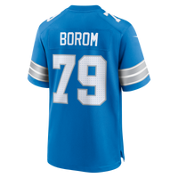 Detroit Lions Larry Borom Nike Blue Team Game Jersey