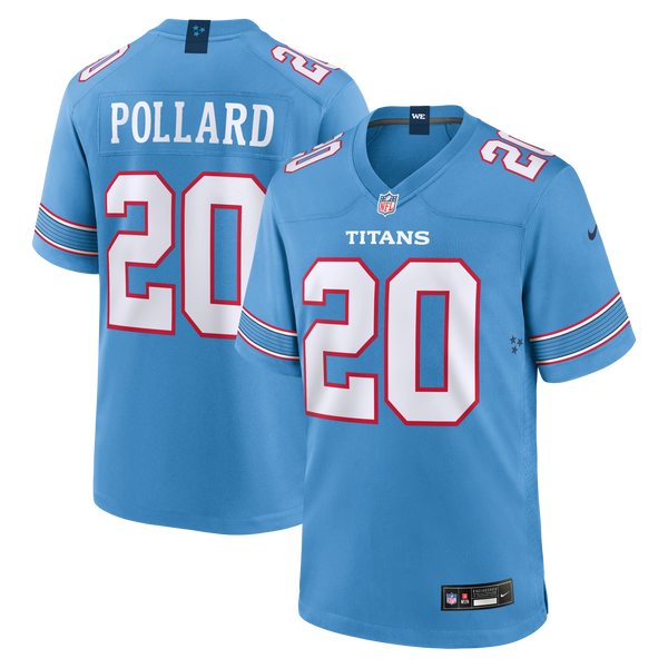 Tennessee Titans Tony Pollard Nike Light Blue Game Jersey