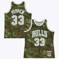 Chicago Bulls Mitchell & Ness Scottie Pippen 1997 Ghost Camo Swingman Jersey - Green