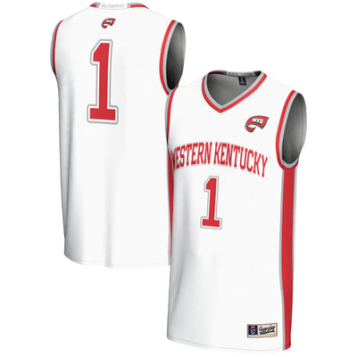#1 Western Kentucky Hilltoppers GameDay Greats Lightweight Basketball Jersey - White