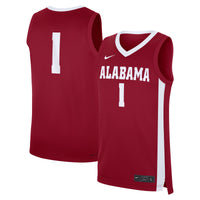 #1 Alabama Crimson Tide Nike Road Replica Jersey - Crimson
