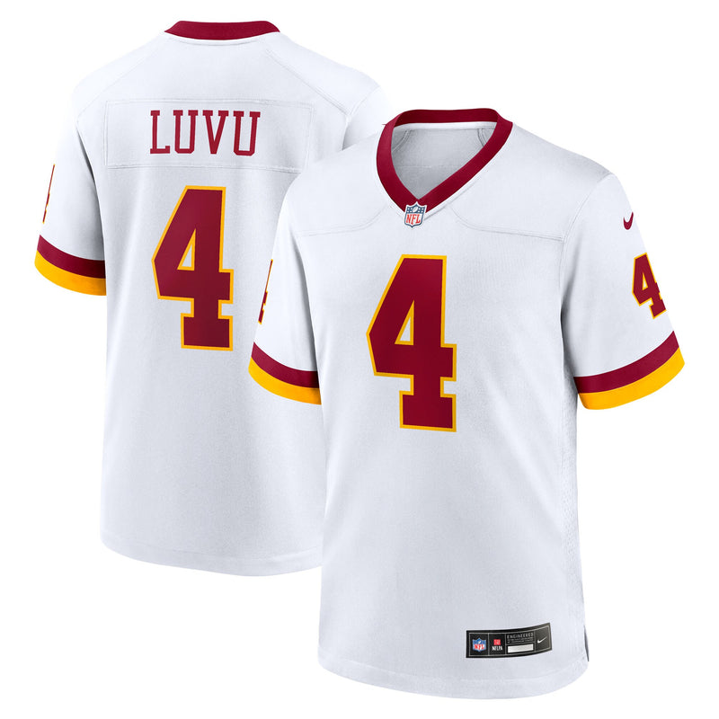 Washington Commanders Frankie Luvu Nike White Game Super Bowl Era Jersey