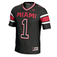 #1 Miami University RedHawks GameDay Greats Football Jersey - Black