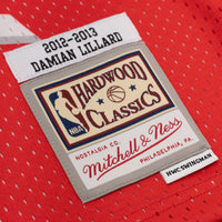 Portland Trail Blazers Mitchell & Ness Damian Lillard 2012 Alternate Jersey - University Red