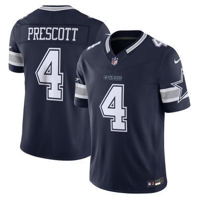 Dallas Cowboys Dak Prescott Nike Navy Team Vapor F.U.S.E. Stitched Limited Jersey