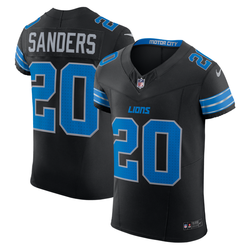 Detroit Lions Barry Sanders Nike Black Alternate Vapor F.U.S.E. Elite Jersey