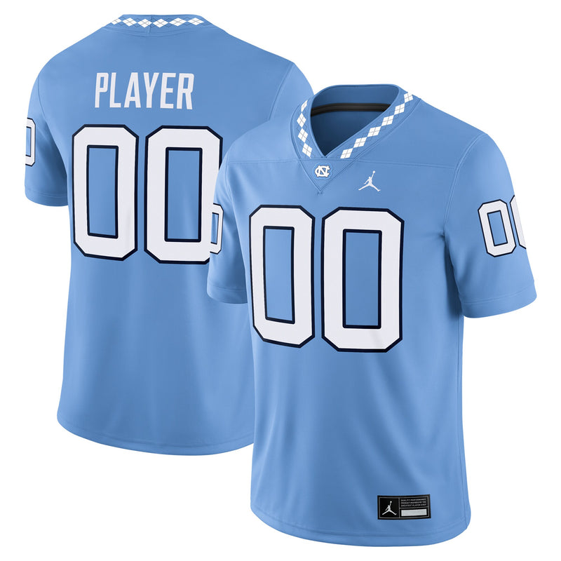 North Carolina Tar Heels Jordan Brand NIL Pick-A-Player Football Game Jersey - Carolina Blue