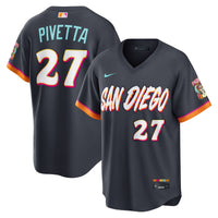 San Diego Padres Nick Pivetta Nike Obsidian 2026 City Connect Stadium Jersey