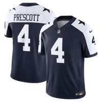 Dallas Cowboys Dak Prescott Nike Navy Alternate Vapor F.U.S.E. Stitched Limited Jersey