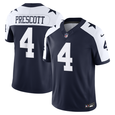 Dallas Cowboys Dak Prescott Nike Navy Alternate Vapor F.U.S.E. Stitched Limited Jersey