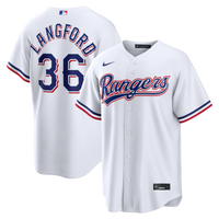 Texas Rangers Wyatt Langford Nike White Home Replica Jersey