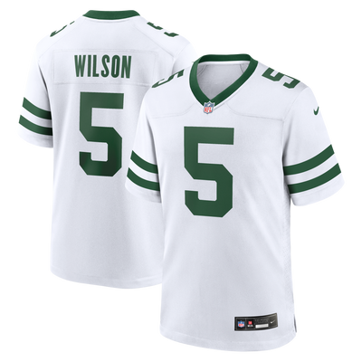 New York Jets Garrett Wilson Nike Legacy White Game Jersey