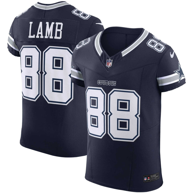 Dallas Cowboys CeeDee Lamb Nike Navy Team Vapor F.U.S.E. Elite Jersey