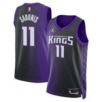 Sacramento Kings Jordan Brand Statement Edition Swingman Jersey - Purple - Domantas Sabonis -