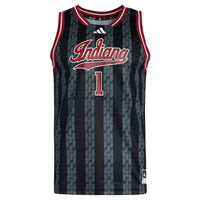 #1 Indiana Hoosiers adidas Replica Swingman Jersey - Black