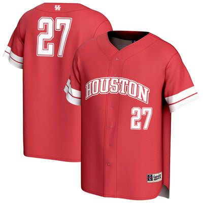 Houston Cougars GameDay Greats Lightweight Collegiate Baseball Fashion Jersey - Red