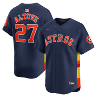 Houston Astros Jose Altuve Nike Navy Alternate Limited Player Jersey