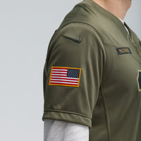 Green Bay Packers Jordan Love Nike Olive 2025 Salute to Service Limited Jersey