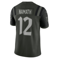 New York Jets Joe Namath Nike Gotham Green 2025 Rivalries Collection Stitched Limited Jersey