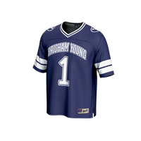 #1 BYU Cougars GameDay Greats Collegiate Football Fashion Jersey - Navy