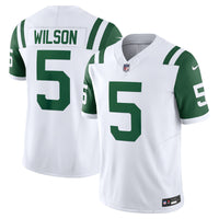 New York Jets Garrett Wilson Nike White Classic Alternate Vapor F.U.S.E. Limited Jersey