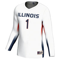 #1 Illinois Fighting Illini GameDay Greats Lightweight Volleyball Jersey - White