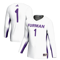 #1 Furman Paladins GameDay Greats Lightweight Volleyball Jersey - White
