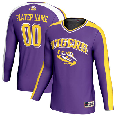 LSU Tigers GameDay Greats NIL Pick-A-Player Lightweight Collegiate Volleyball Fashion Jersey - Purple