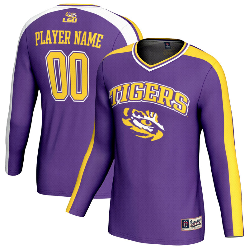 LSU Tigers GameDay Greats NIL Pick-A-Player Lightweight Collegiate Volleyball Fashion Jersey - Purple