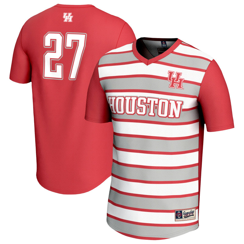 #27 Houston Cougars GameDay Greats Lightweight Soccer Fashion Jersey - Red