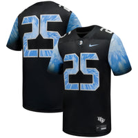 #25 UCF Knights Nike 2025 Space Game Football Game Jersey - Black