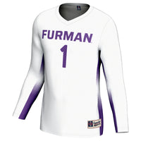 #1 Furman Paladins GameDay Greats Lightweight Volleyball Jersey - White