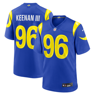 Los Angeles Rams Tim Keenan III Nike Royal Team Game Jersey