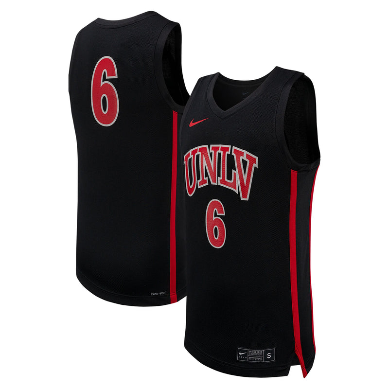 #6 UNLV Rebels Nike Replica Basketball Jersey - Black
