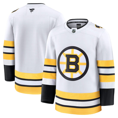 Boston Bruins Fanatics White Away Premium Jersey