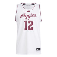 #12 Texas A&M Aggies adidas Replica Swingman Jersey - White