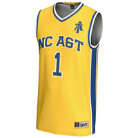 #1 North Carolina A&T Aggies GameDay Greats Lightweight Basketball Jersey - Gold