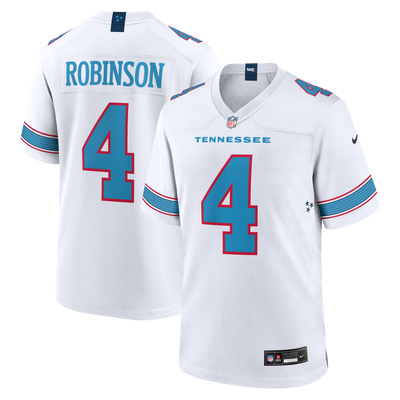 Tennessee Titans Wan'Dale Robinson Nike White Game Jersey