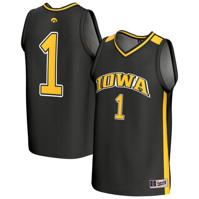 Iowa Hawkeyes GameDay Greats Lightweight Collegiate Basketball Fashion Jersey - Black