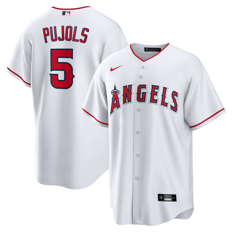 Los Angeles Angels Albert Pujols Nike White Home Retired Player Replica Jersey