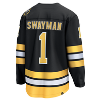 Boston Bruins Jeremy Swayman Fanatics Black Home Breakaway Jersey