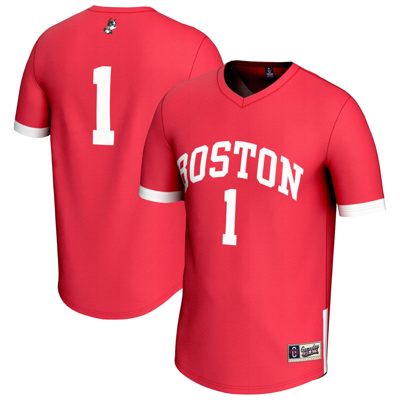 Boston University GameDay Greats Lightweight Collegiate Lacrosse Fashion Jersey - Scarlet